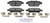 Blue Series Ceramic Rear Brake Pad Set | BOSBE1161H