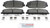Blue Series Ceramic Front Brake Pad Set | BOSBE1509H
