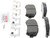 Blue Series Ceramic Front Brake Pad Set | BOSBE1338H