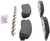Blue Series Semi-Metallic Front Brake Pad Set | BOSBE1069H