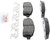Blue Series Semi-Metallic Front Brake Pad Set | BOSBE1011H