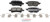Blue Series Ceramic Rear Brake Pad Set | BOSBE2233H