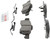 Blue Series Semi-Metallic Front Brake Pad Set | BOSBE857H