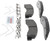 Blue Series Semi-Metallic Front Brake Pad Set | BOSBE824H