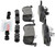 Blue Series Semi-Metallic Rear Brake Pad Set | BOSBE1279H