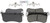 Blue Series Ceramic Front Brake Pad Set | BOSBE1634H
