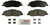 Blue Series Ceramic Front Brake Pad Set | BOSBE1463H