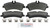 Blue Series Semi-Metallic Rear Brake Pad Set | BOSBE1318H