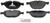 Blue Series Semi-Metallic Front Brake Pad Set | BOSBE1409