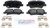 Blue Series Ceramic Rear Brake Pad Set | BOSBE1594H