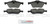 Blue Series Semi-Metallic Front Brake Pad Set | BOSBE939H