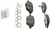 Blue Series Ceramic Rear Brake Pad Set | BOSBE1033H