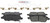 Blue Series Ceramic Front Brake Pad Set | BOSBE1592H