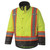 Hi-Vis 300D Trilobal Ripstop Safety Jacket - PU-Coated - 100% Waterproof  - Hi-Vis Yellow/Green - XL | SWXV1200260-XL