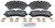 Blue Series Semi-Metallic Front Brake Pad Set | BOSBE1268H