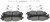 Blue Series Ceramic Front Brake Pad Set | BOSBE1293H