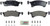 Blue Series Semi-Metallic Front Brake Pad Set | BOSBE934H