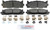 Blue Series Ceramic Front Brake Pad Set | BOSBE1222H