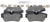 Blue Series Semi-Metallic Front Brake Pad Set | BOSBE841H