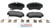 Blue Series Semi-Metallic Front Brake Pad Set | BOSBE841H