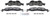 Blue Series Semi-Metallic Front Brake Pad Set | BOSBE1278H