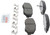Blue Series Ceramic Front Brake Pad Set | BOSBE914H