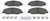 Blue Series Ceramic Front Brake Pad Set | BOSBE1464H
