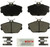 Blue Series Ceramic Front Brake Pad Set | BOSBE598H