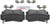 Blue Series Ceramic Rear Brake Pad Set | BOSBE1297H