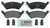 Blue Series Semi-Metallic Rear Brake Pad Set | BOSBE858H