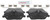 Blue Series Semi-Metallic Front Brake Pad Set | BOSBE1308H