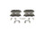 Blue Series Semi-Metallic Front Brake Pad Set | BOSBE1098H