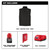 M12 Heated AXIS Vest Kit - Black 2X | METM300B-212X