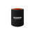 Straight Coupler, Black, Silicone, 3.5" | MMAMMCP-35SBK
