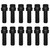 Proform Wedge-Locking Header Bolts; Hex Head; 3/8 dia. X 1in Black Oxide ; 12 Pcs | 39066753