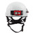 BOLT White Front Brim Performance Helmet - Type 2, Class E | MET48-73-1321C