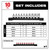 10pc 1/4” Drive Low-Profile Hex Bit Socket Set - Metric | MET48-22-9545
