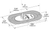 SuperNova Oval LED Side Turn Marker Lights, Integrated Flange Mount, Male Pin | GRO54203