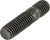 Turbocharger Exhaust Studs, M10X28MMx8.5MM, Black Steel | REIHWB1058