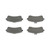 Premium NAO Ceramic OE Equivalent Pad | BBBP50132N