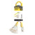 12/3 SJTW 2' 3-Outlet Adapter Cord - Yellow | 679P010864