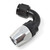 10AN ProClassic Swivel 120 Degree Tight 15/16" Radius Hose End, Black/Silver | RUS613423