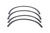 Fender Trim; Black Platinum; | 76P97265BP