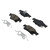 Rear Disc Brake Pad Kit | ACD14D1498CB
