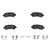 Rear Disc Brake Pad Kit | ACD14D1325CB