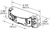 MicroNova Multi-Volt LED License Light, Horizontal Mount, Black | GRO60691