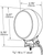 LED WhiteLight 4" Dome Lights, Rubber Housing, 12V | GRO63551