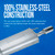 Quiet-Flow SS Direct Fit Exhaust Muffler Assembly 2" Inlet (OD) 5.875" Outlet (OD) | WEX53981