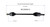 Subaru CV Axle Assembly  - Front | GSPNCV66012