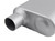 FlowMonster Muffler, 2 Chamber, 2.50 in. Offset Inlet/2.50 in. Offset Outlet, Case Dimensions 4 in. x 9.75 in. x 13 in., 19 in. Overall Length, Aluminized Steel | 37A42543-FM